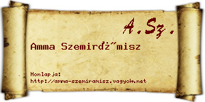 Amma Szemirámisz névjegykártya